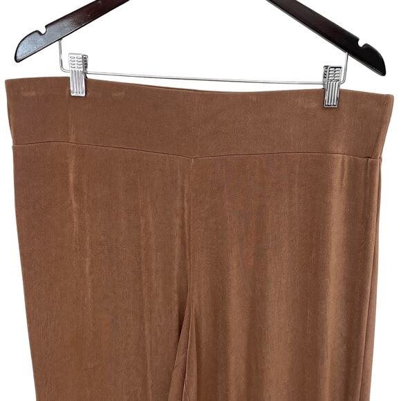COLDWATER CREEK Minimalist Knit Pants Size XL Neutral Vacation Travel Capsule - Picture 4 of 8